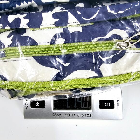 JuJuBe BFF Floral Diaper Bag & Pad Cobalt Blossoms Blue White Rare Discontinued - Picture 14 of 14